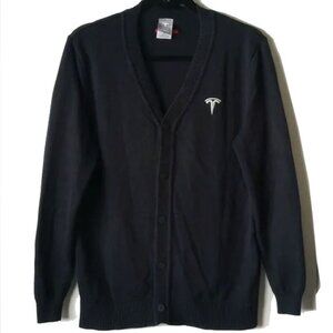 Tesla Button Down Cardigan S Black